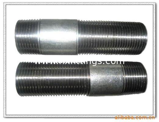 Çin 1/2-4 Galvanizli uzun vida dişli çelik boru nipelleri Tedarikçi