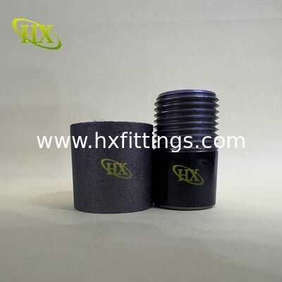 1/4 Black steel pipe socket with BSP screwed female socket | manufacturer