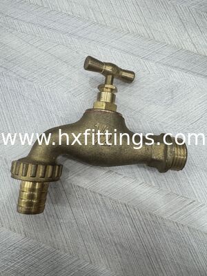 Outdoor garden tap hose union modern 1/2 inch BSP compression wallplate elbow 15MM copper tube single bib tap washing machine