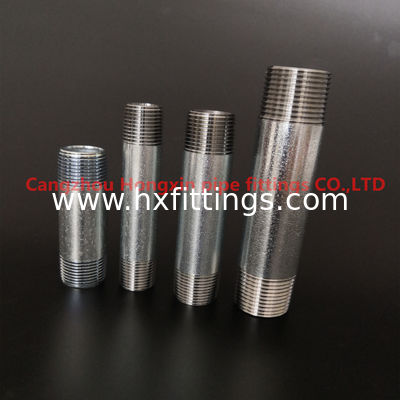 ASTM A53 Steel pipe NPT thread steel pipe nipple with hot dip galvanized
