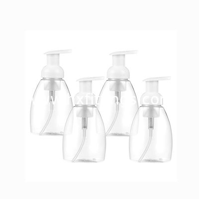 300ml Oval Açık Plastik Sabun Fırçası Pompa Şişeleri Beyaz Plastik Başlıklı Tedarikçi