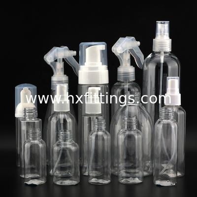 Toptan satış 40ml 50ml 60ml 70ml 100ml 200ml 250ml 300ml 400ml 500ml alkol pet şişe dezenfektan gel plastik sprey şişe Tedarikçi