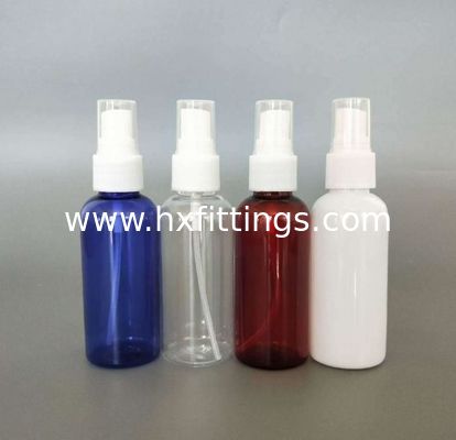 50ml plastik şeffaf PET şişe, püskürtücü kapaklı Tedarikçi