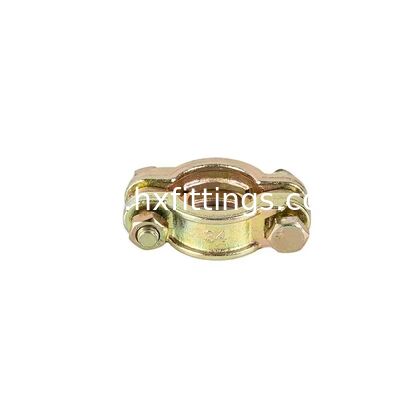Double-bolt clamp for optimal security premium pipe fittings